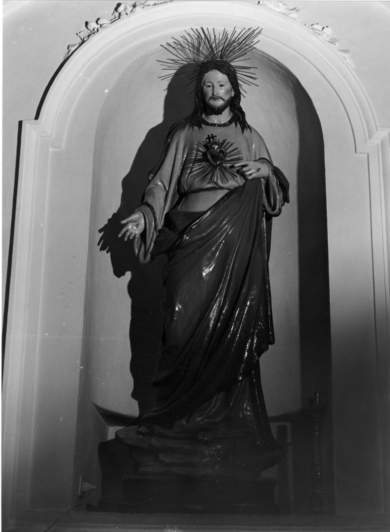 Sacro Cuore di Gesù (statua) - bottega salernitana (seconda metà sec. XIX)