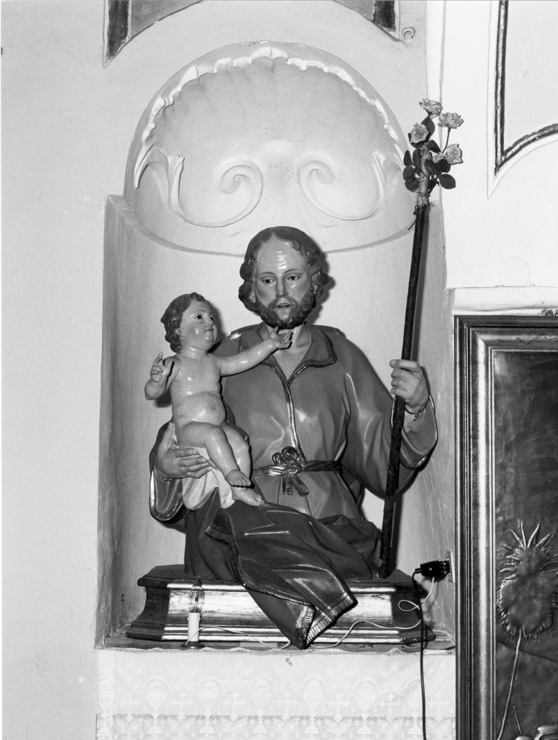 San Giuseppe e Gesù Bambino (scultura) - bottega cilentana (sec. XIX)