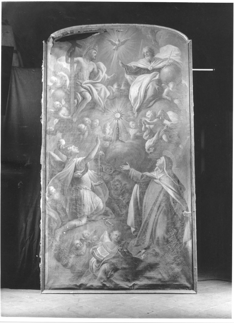 adorazione del Santissimo Sacramento (dipinto) - ambito Italia meridionale (fine sec. XVIII)