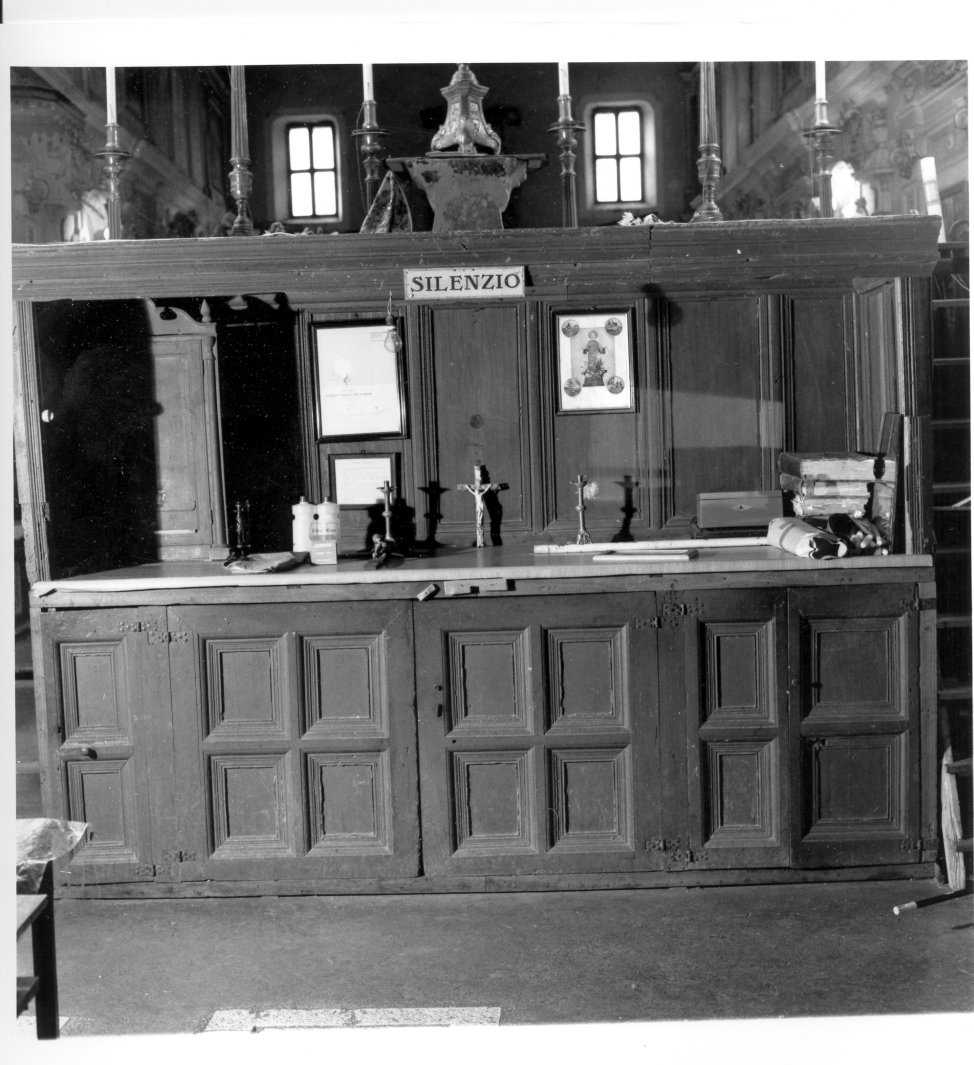 mobile da sacrestia - bottega campana (fine/inizio secc. XVIII/ XIX)