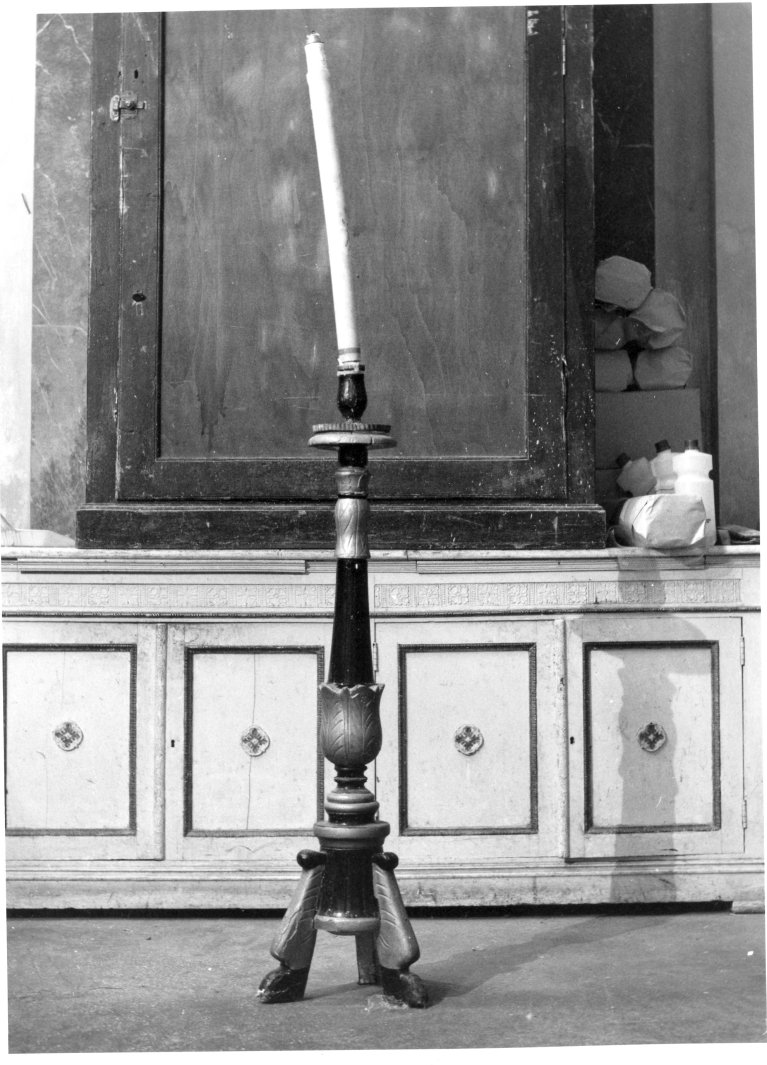 candeliere, serie - bottega campana (sec. XIX)