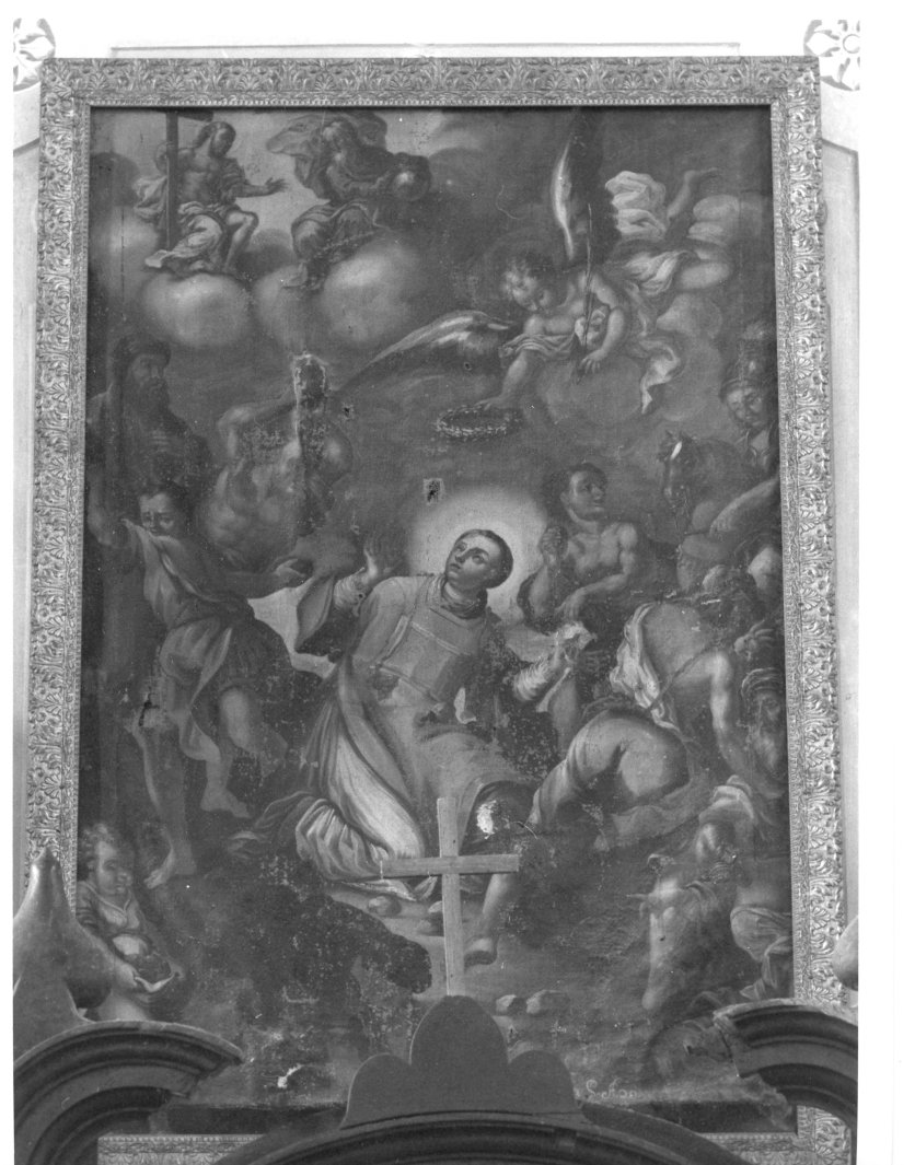 lapidazione di Santo Stefano (dipinto) di De Golla B (sec. XVIII)