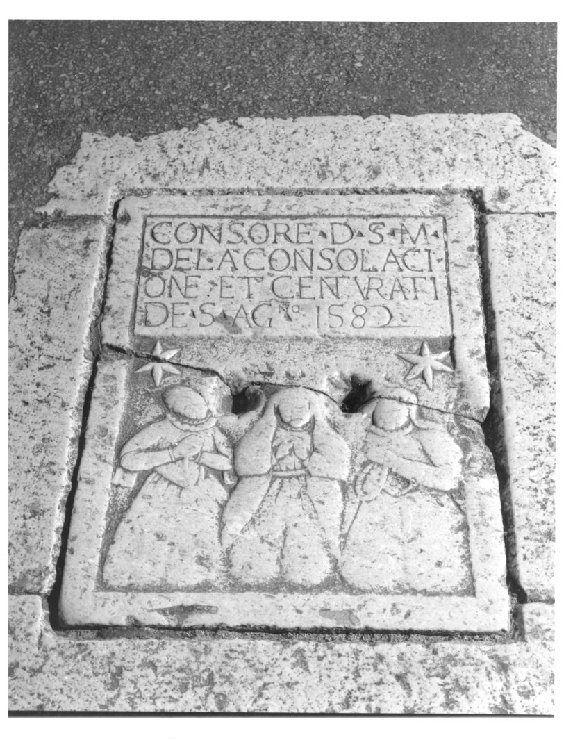 lastra tombale - bottega campana (sec. XVI)