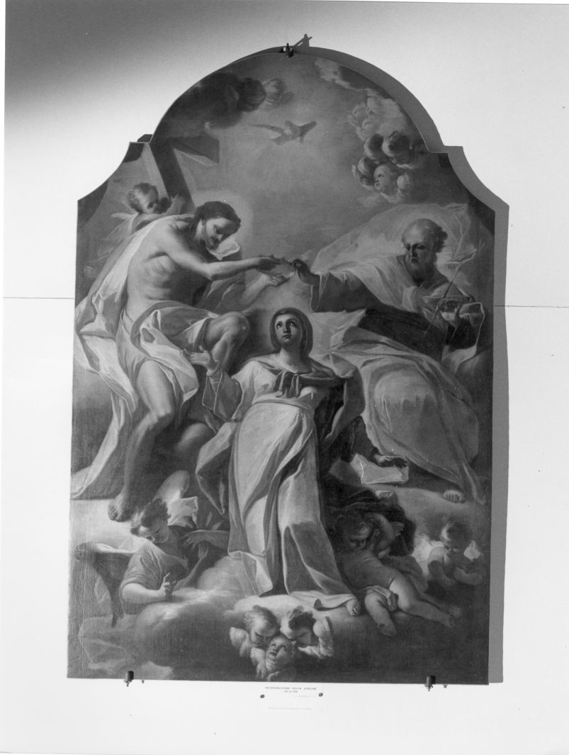 incoronazione di Maria Vergine (dipinto) di Peccheneda Nicola (sec. XVIII)