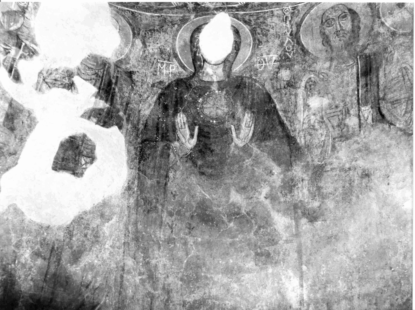 vergine orante (dipinto) - ambito bizantino (sec. X)