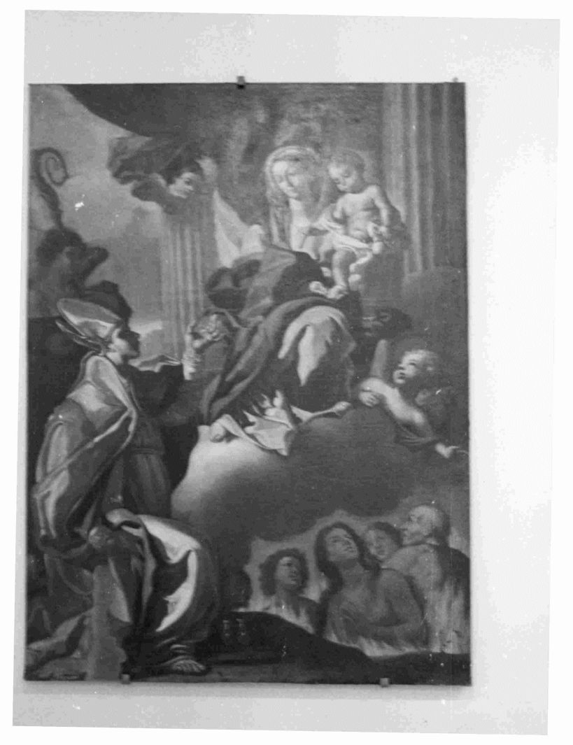 Madonna con Bambino, santi e anime del purgatorio (dipinto) di Solimena Francesco detto Abate Ciccio (maniera) (seconda metà sec. XVIII)