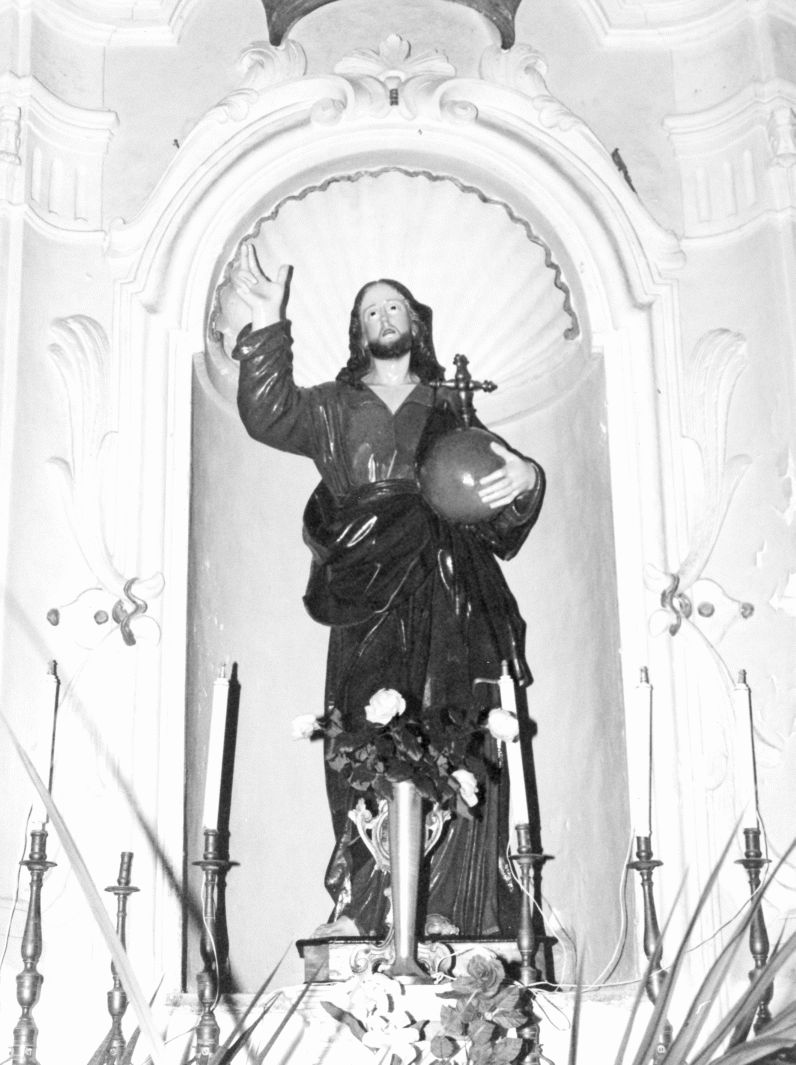 Cristo Salvatore (statua, opera isolata) - bottega campana (fine sec. XVII)