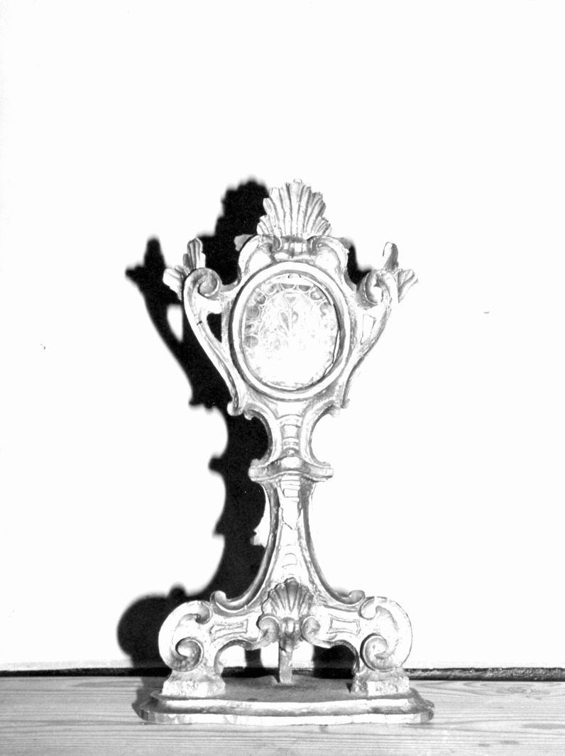 reliquiario-ostensorio, opera isolata - bottega campana (sec. XX)