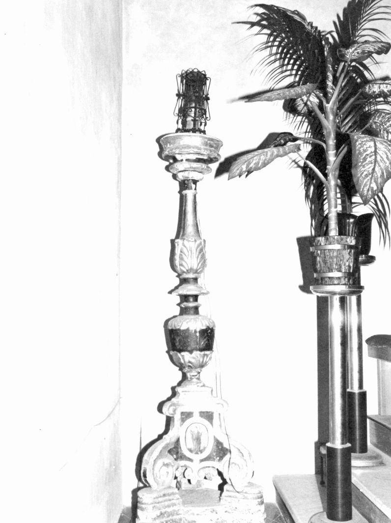 candelabro, serie - bottega campana (sec. XVIII)