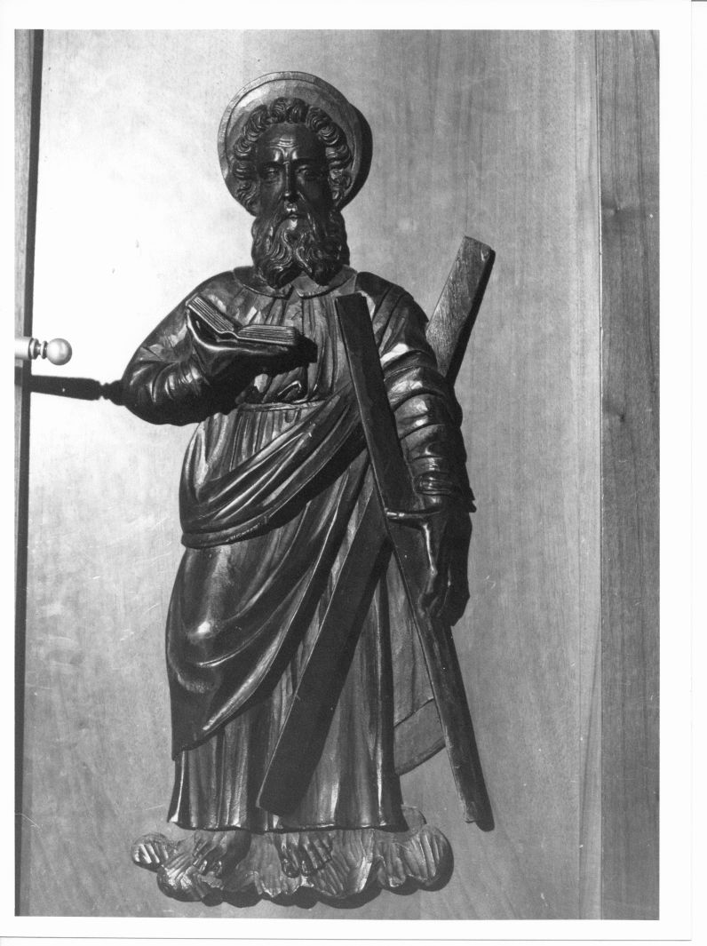 Sant'Andrea (rilievo, elemento d'insieme) di Consulmagno Girolamo (attribuito) (prima metà sec. XVII)
