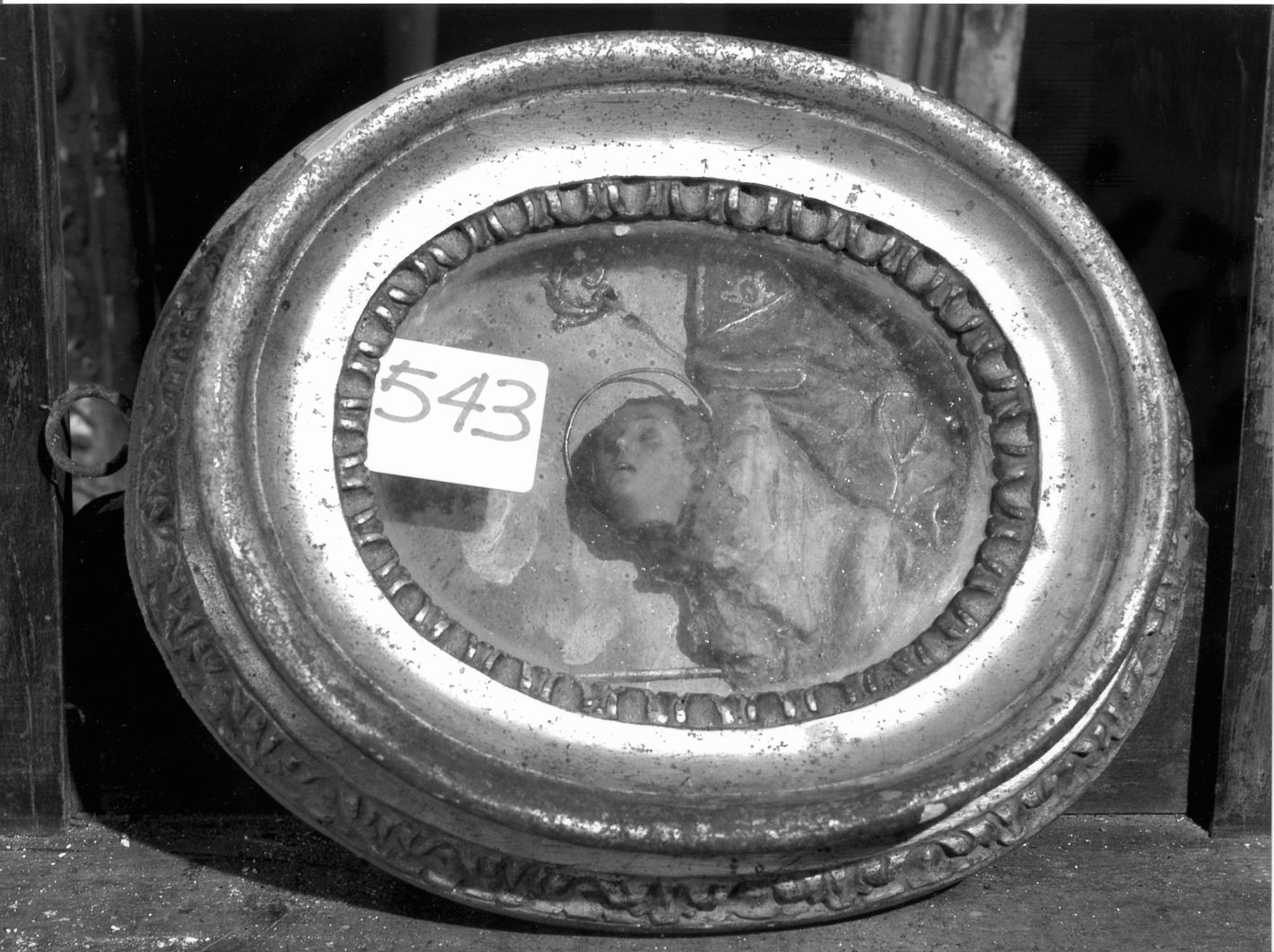 busto di Santo (rilievo, opera isolata) - bottega italiana (sec. XIX)
