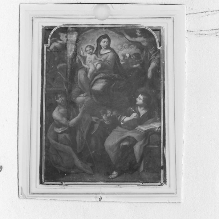 Madonna con Bambino e Santi (dipinto) di Solimena Angelo (bottega) (ultimo quarto sec. XVII)