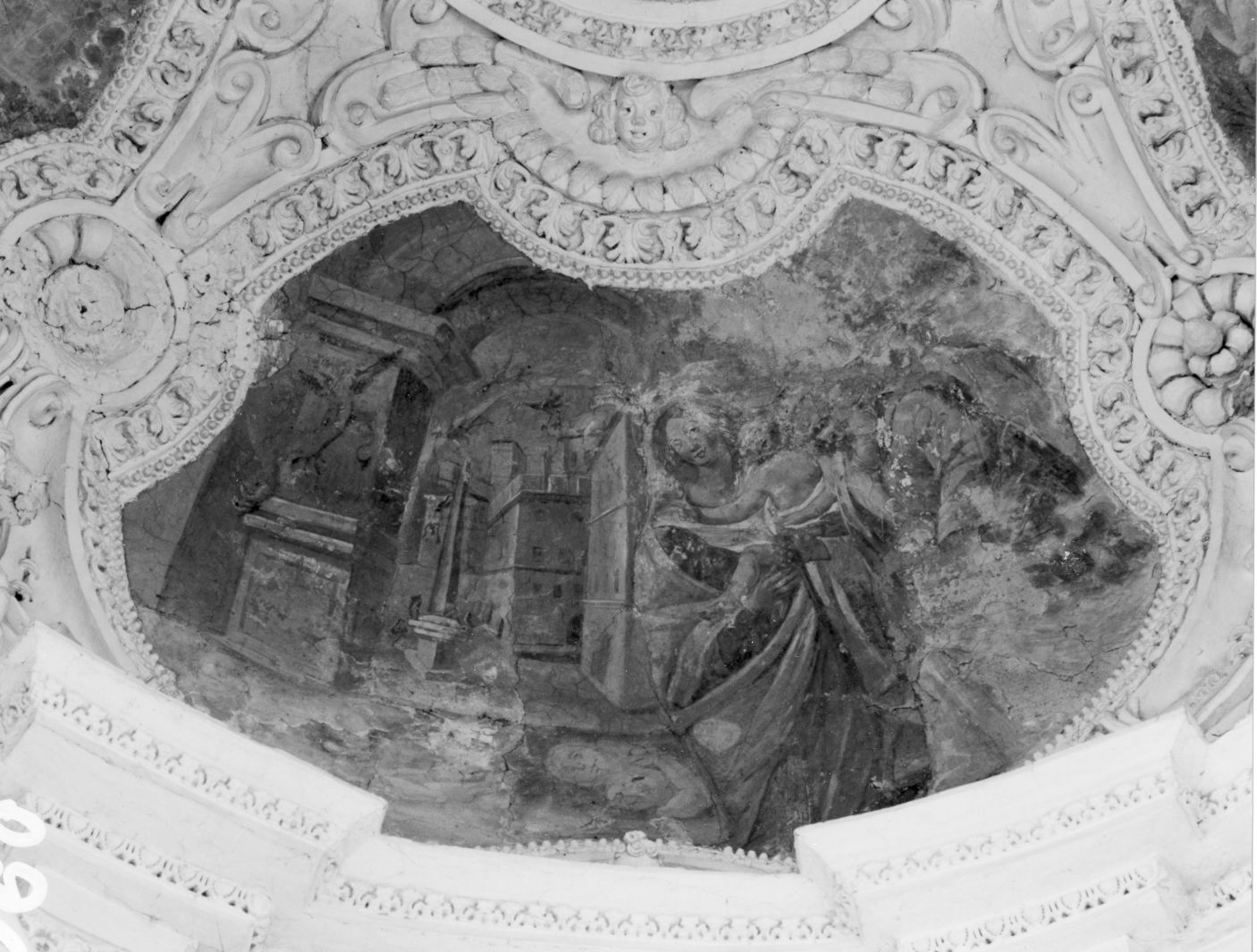 caduta degli idoli (dipinto, elemento d'insieme) - ambito cilentano (sec. XVIII)
