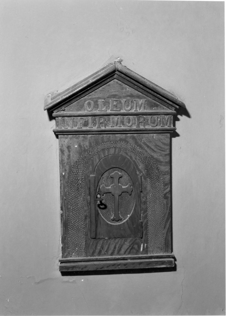 tabernacolo murale - bottega campana (fine/inizio secc. XIX/ XX)