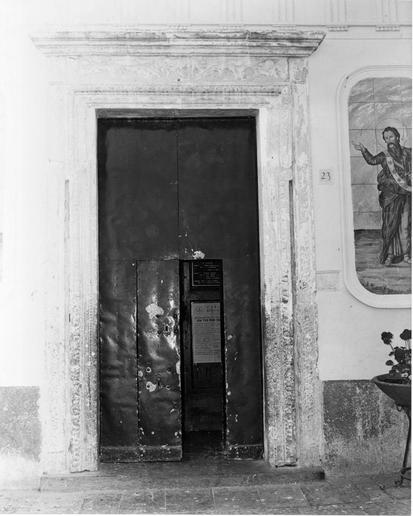 portale maggiore - bottega campana (prima metà sec. XVI)