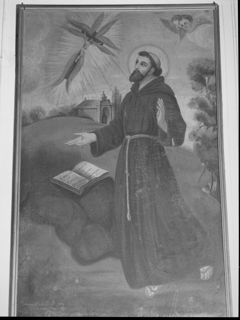 San Francesco d'Assisi (dipinto) di Chiariello Matteo (sec. XIX)
