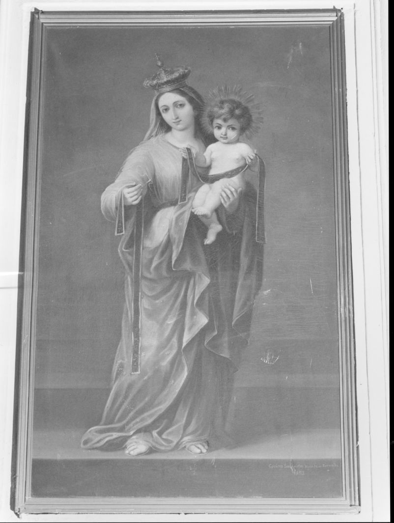 Madonna del nastro, Madonna con Bambino (dipinto) di Sampietro Cosimo (sec. XIX)