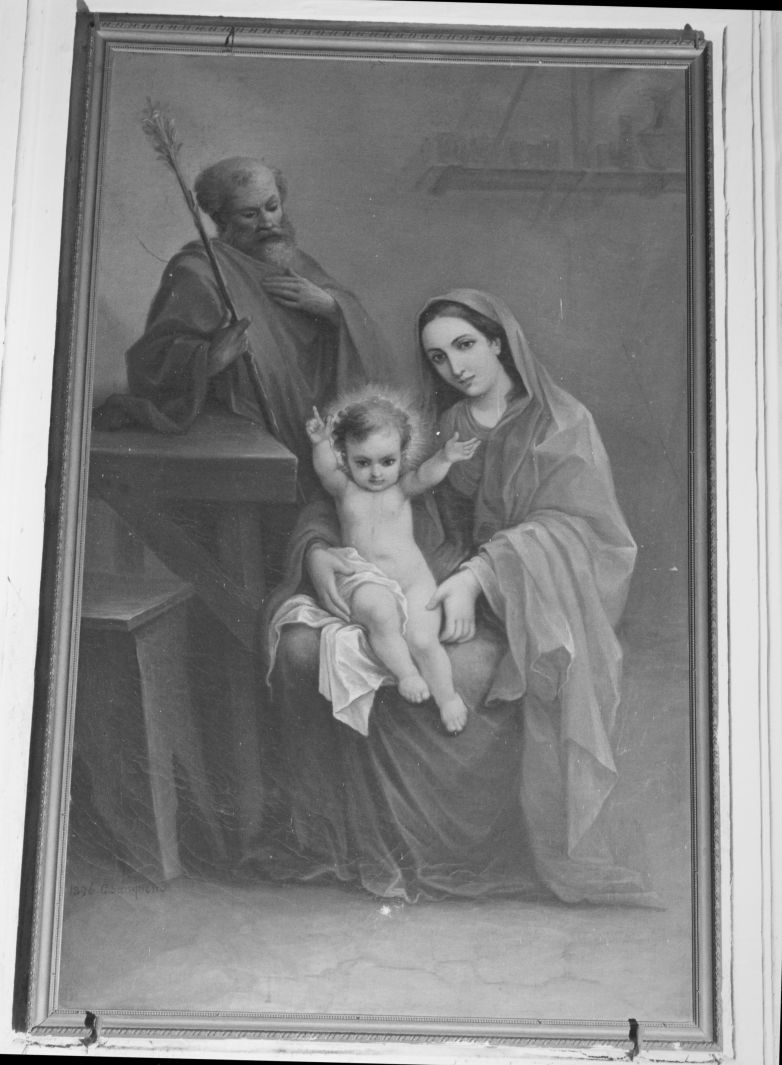 Sacra Famiglia (dipinto) di Sampietro Cosimo (sec. XIX)