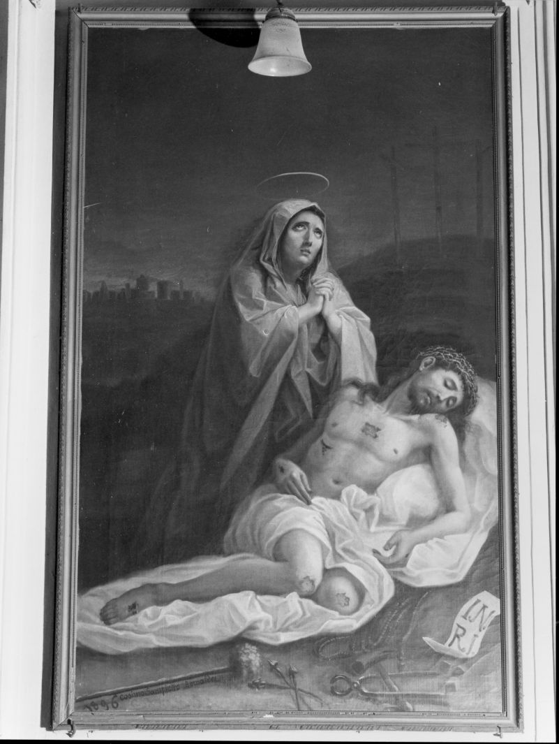Pietà (dipinto) di Sampietro Cosimo (sec. XIX)