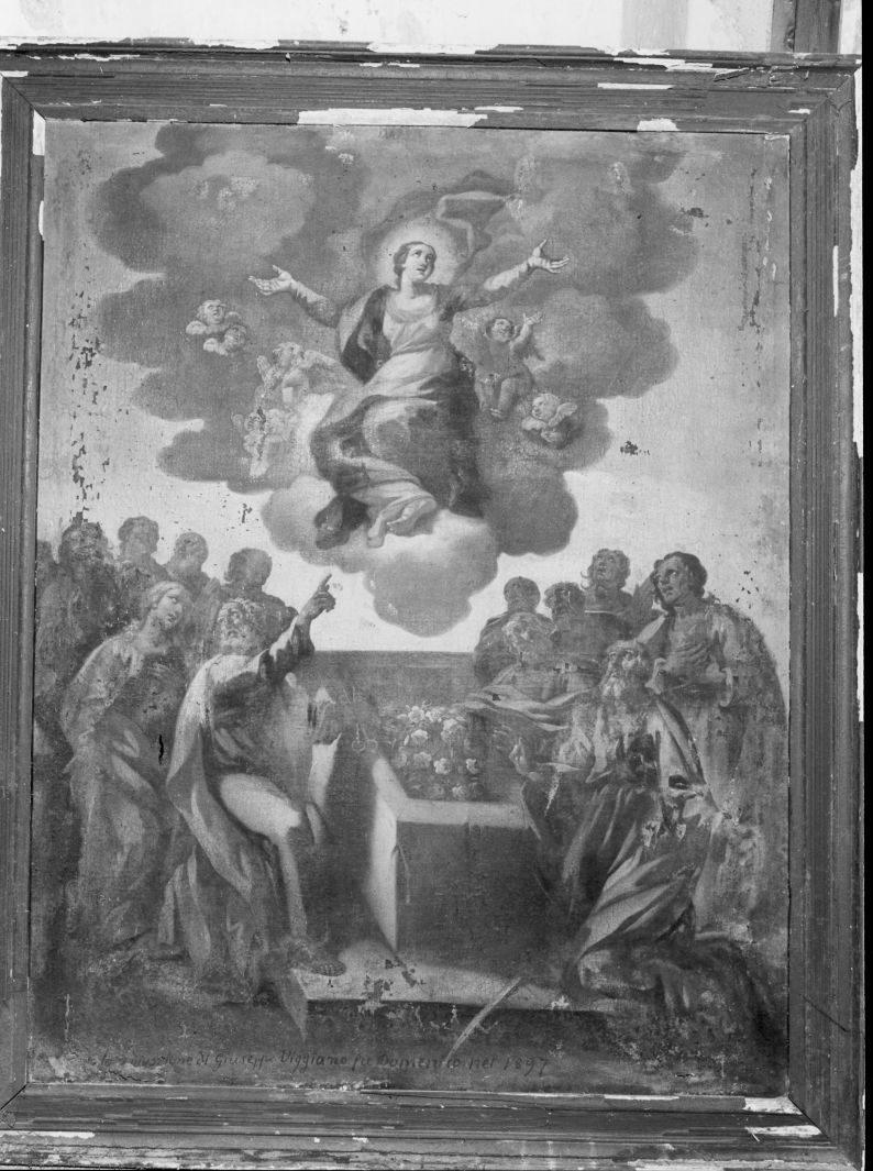 assunzione della Madonna (dipinto) - bottega campana (sec. XIX)