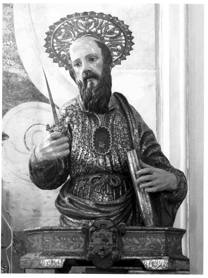 San Paolo (reliquiario - a busto) - bottega romana (secc. XVI/ XIX)