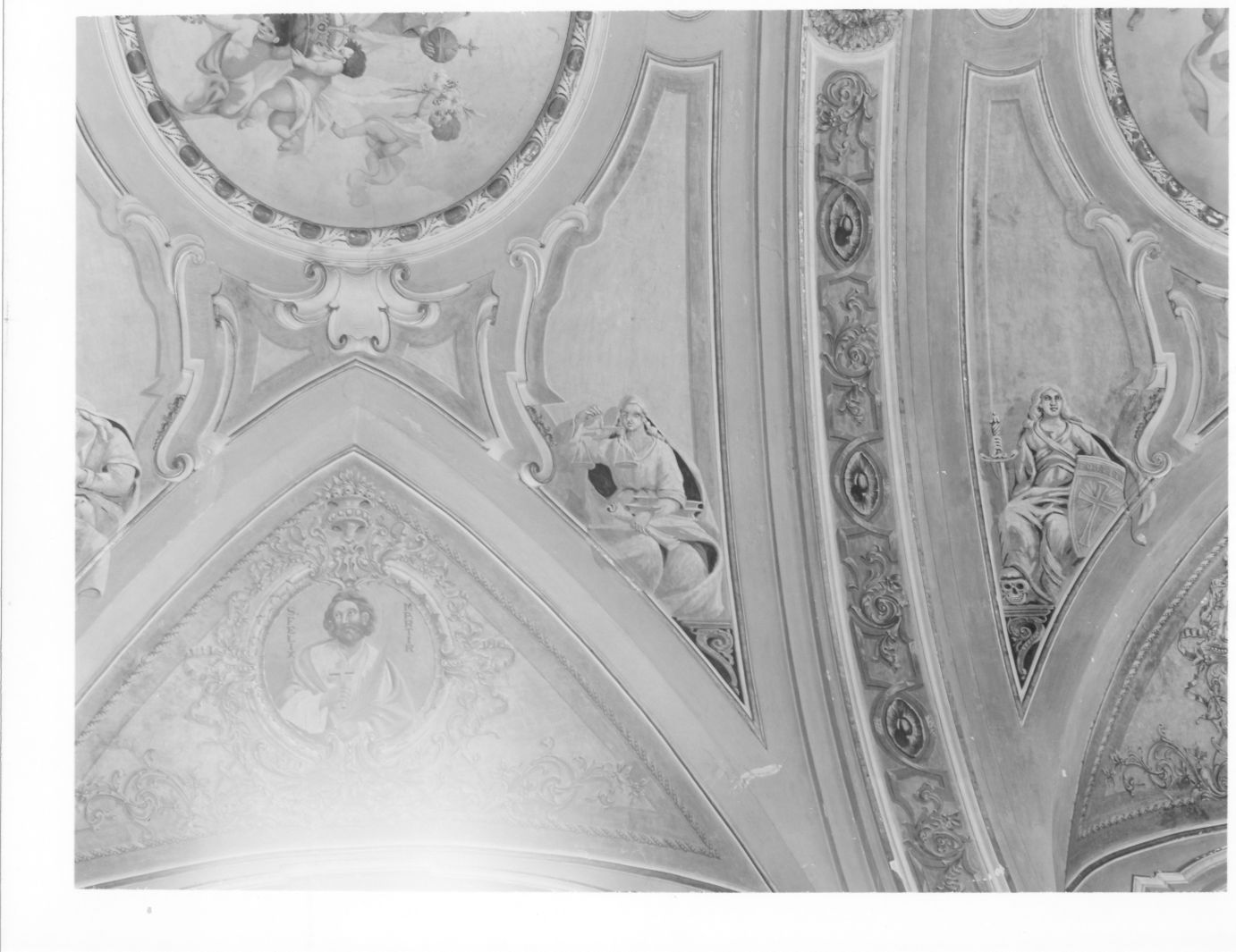 Virtù (dipinto, elemento d'insieme) di Maiorino Palmerino (attribuito) (sec. XX)