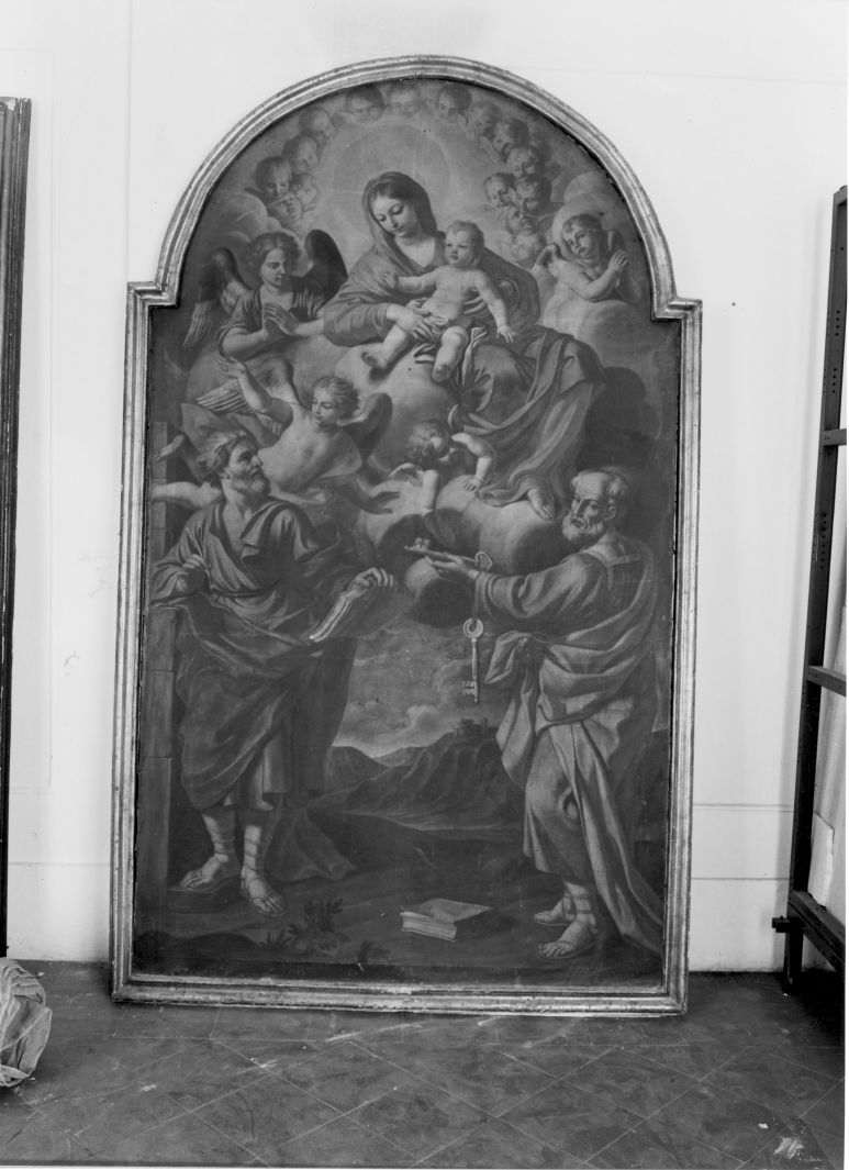 Madonna con Bambino e Santi (dipinto) di Solimena Angelo (sec. XVIII)