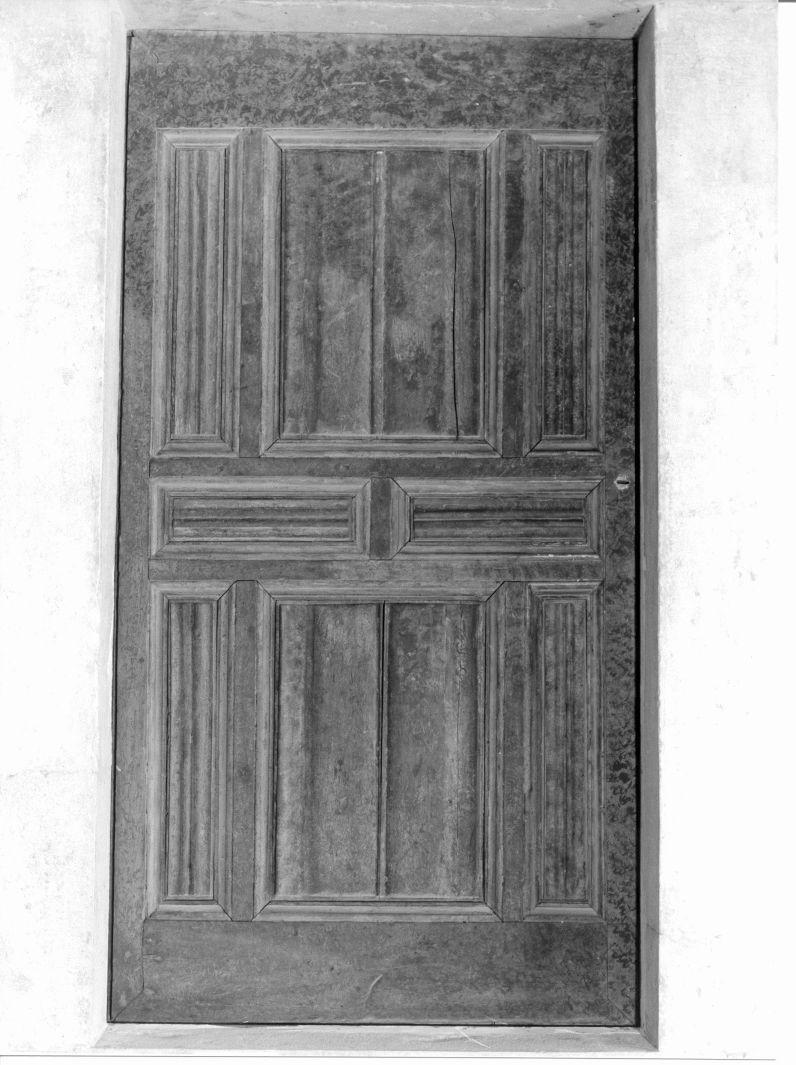 motivi decorativi geometrici (porta) - bottega dianese (sec. XVIII)
