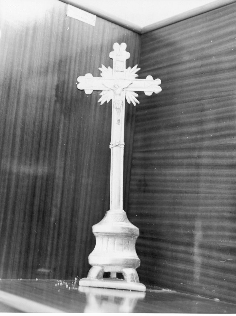 Cristo crocifisso (croce d'altare, opera isolata) - bottega campana (sec. XIX)