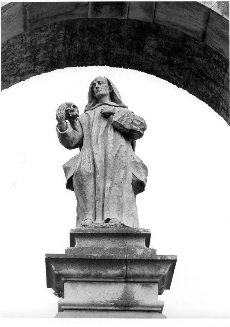 San Bruno (statua) di Carrara Andrea (attribuito) (sec. XVIII)