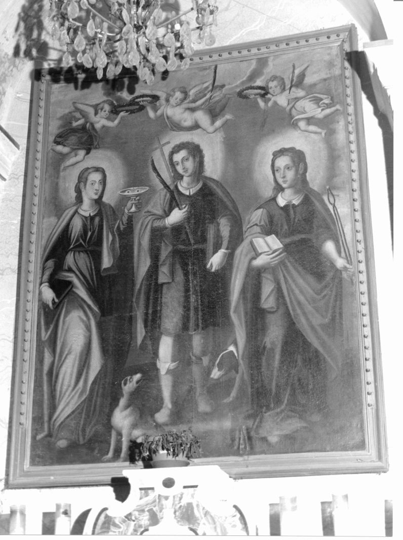 Santa Lucia, San Vito e Sant'Apollonia (dipinto, opera isolata) - ambito cilentano (fine/inizio secc. XVII/ XVIII)