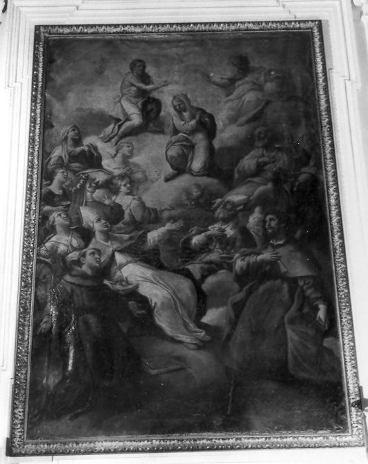 incoronazione di Maria Vergine (dipinto) di Giordano Luca (scuola) (fine/inizio secc. XVII/ XVIII)