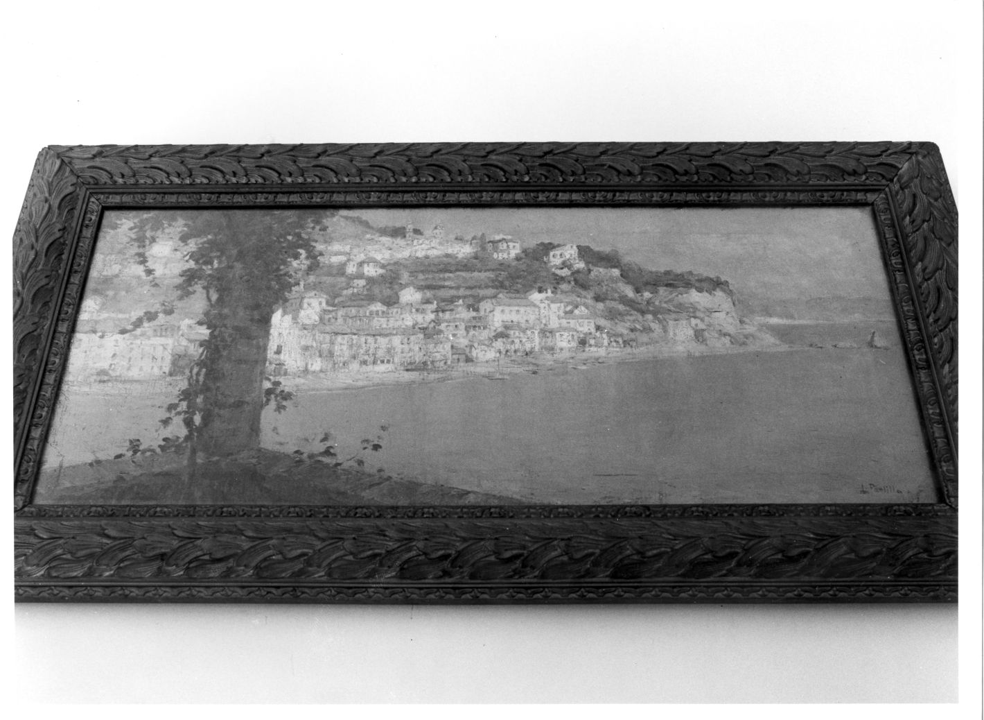 veduta di Marina di Vietri (dipinto) di Paolillo Luigi (sec. XX)