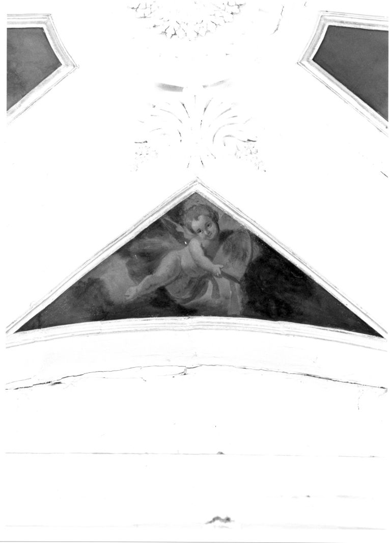 angioletto con mitra (dipinto) di Natale Carmine (sec. XVIII)