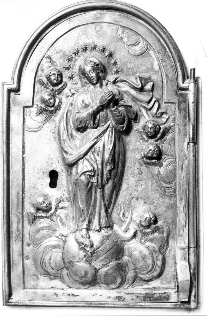 Madonna Immacolata (sportello di tabernacolo) - bottega campana (sec. XIX)