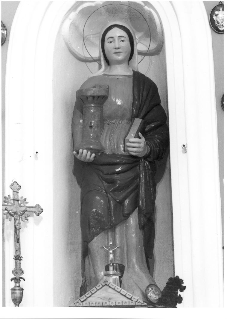 Santa Barbara (statua) - bottega campana (inizio sec. XIX)