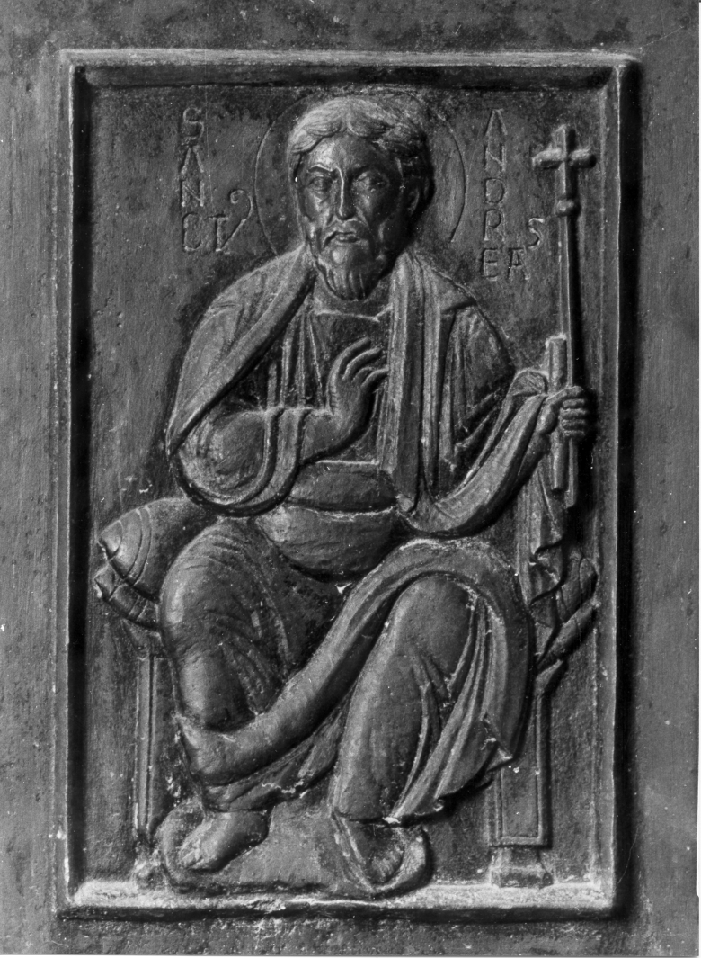 Sant'Andrea (formella, elemento d'insieme) di Barisano da Trani (sec. XII)