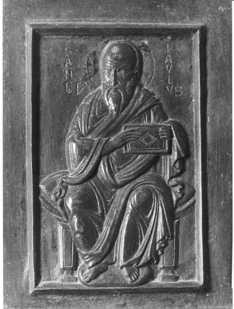 San Paolo (formella, elemento d'insieme) di Barisano da Trani (sec. XII)