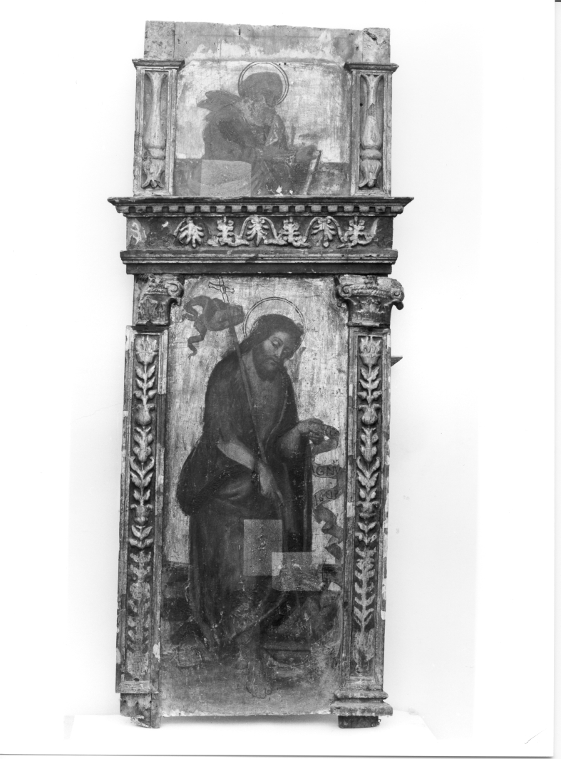 San Giovanni Battista e San Pietro (scomparto di polittico, elemento d'insieme) di Maestro dei polittici francescani (sec. XVI)