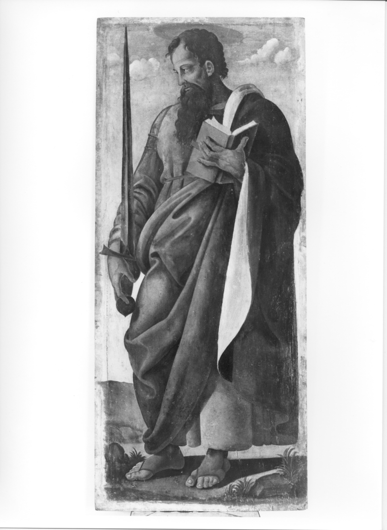 San Paolo (scomparto di polittico, elemento d'insieme) di Maestro del Polittico di Angri (primo quarto sec. XVI)