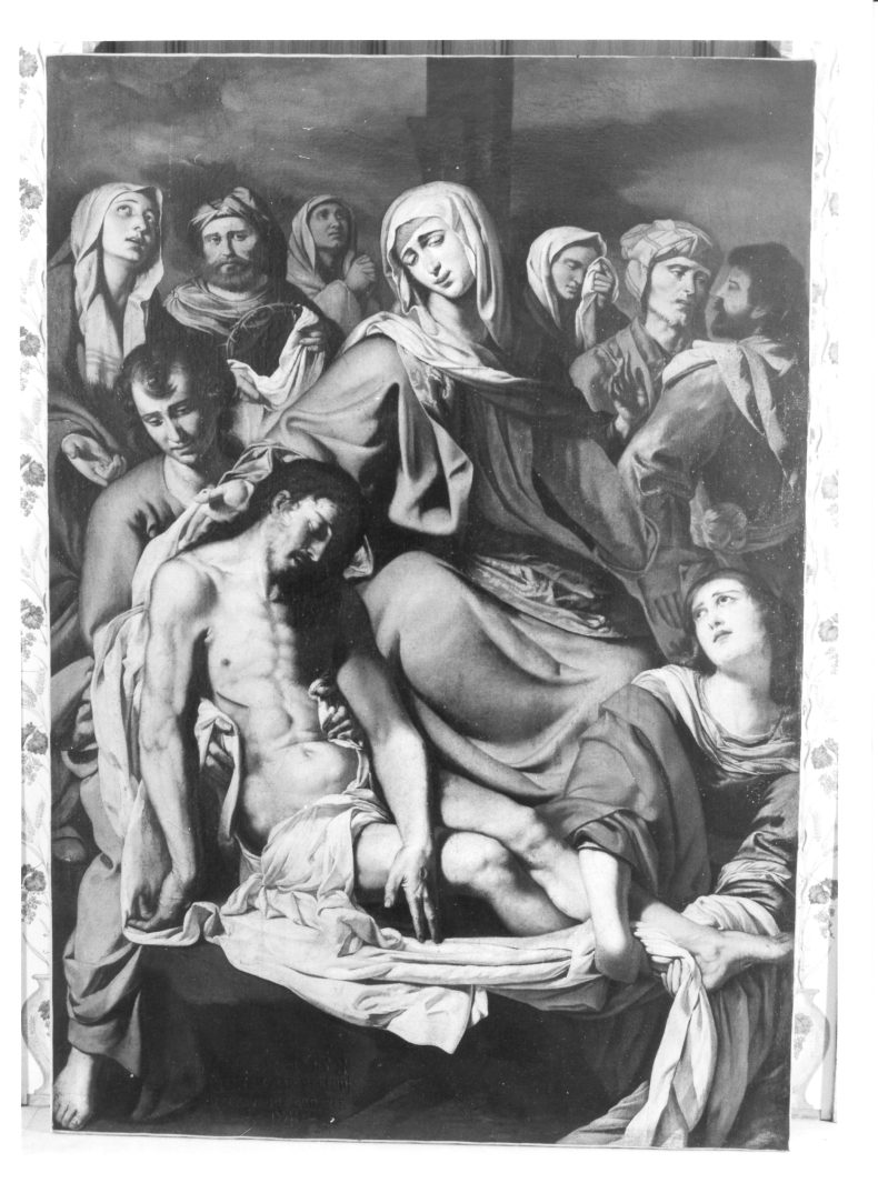 Pietà (dipinto) di Guarino Francesco (bottega) (sec. XVII)