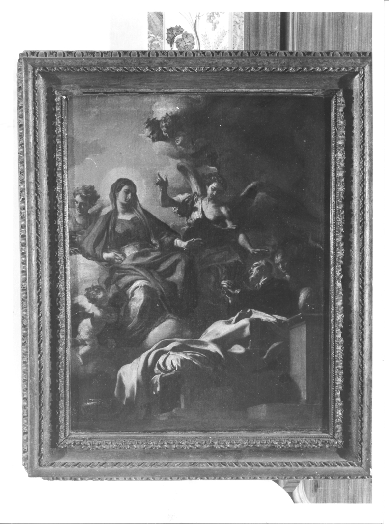 apparizione della Madonna a San Giovanni di Dio (dipinto) di Solimena Francesco detto Abate Ciccio (sec. XVII)