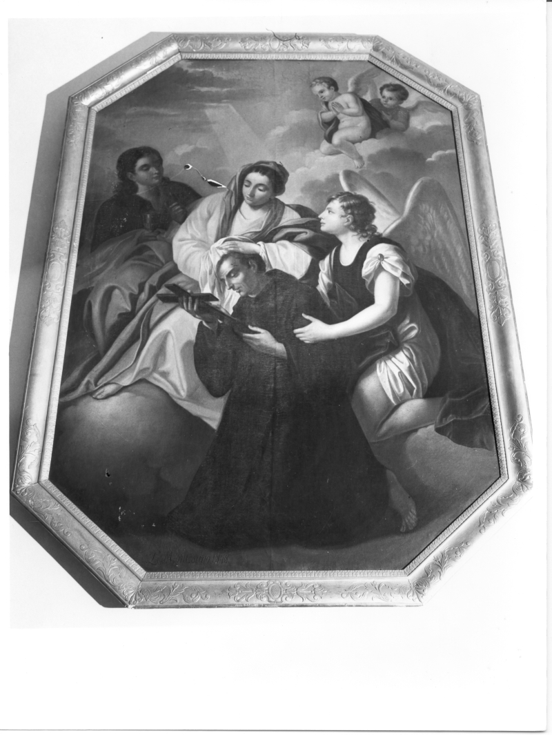 San Giovanni di Dio adora la Croce (dipinto) di Montesano L (sec. XIX)