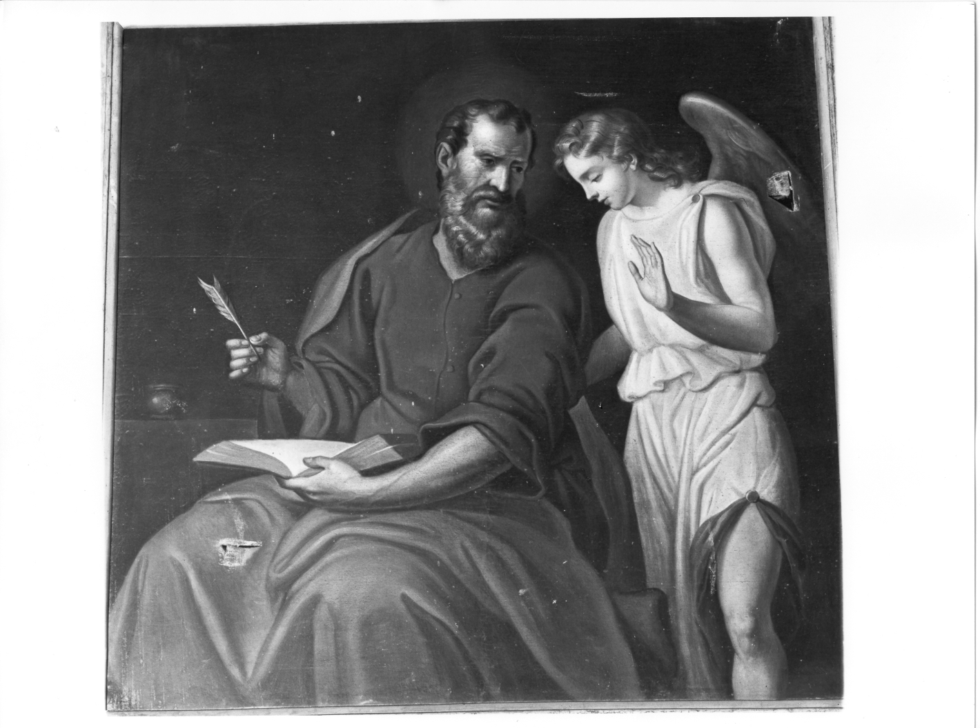 San Matteo e l'angelo (dipinto) - ambito campano (sec. XIX)