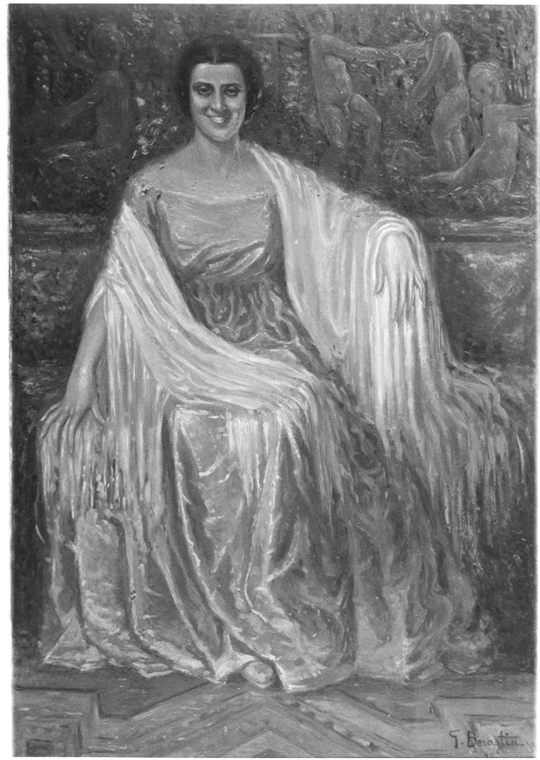 ritratto di donna (dipinto) di Beraglia Guglielmo (sec. XX)