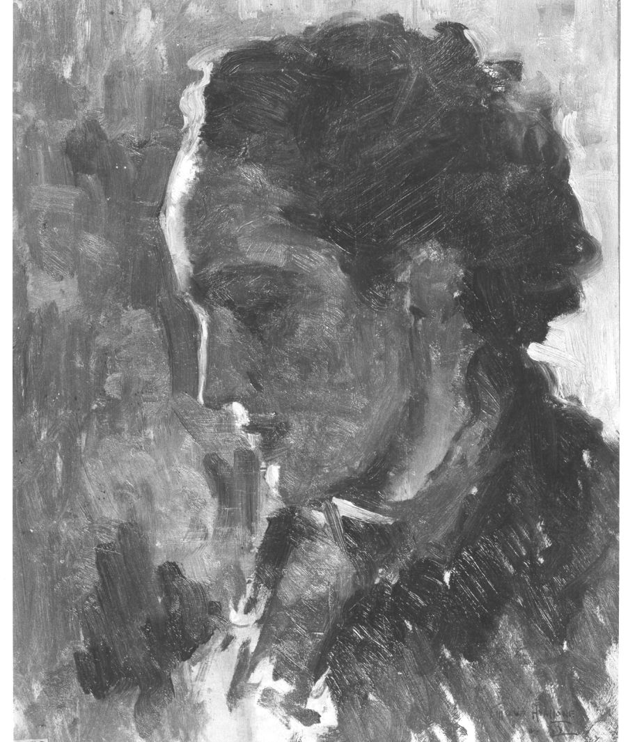 ritratto di donna (dipinto) di Avallone Mario (sec. XX)