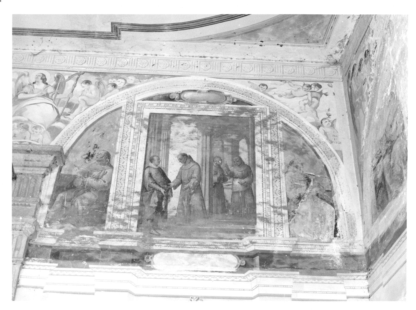 episodio della vita di Sant'Antonio da Padova (dipinto, elemento d'insieme) - ambito campano (fine sec. XVI)