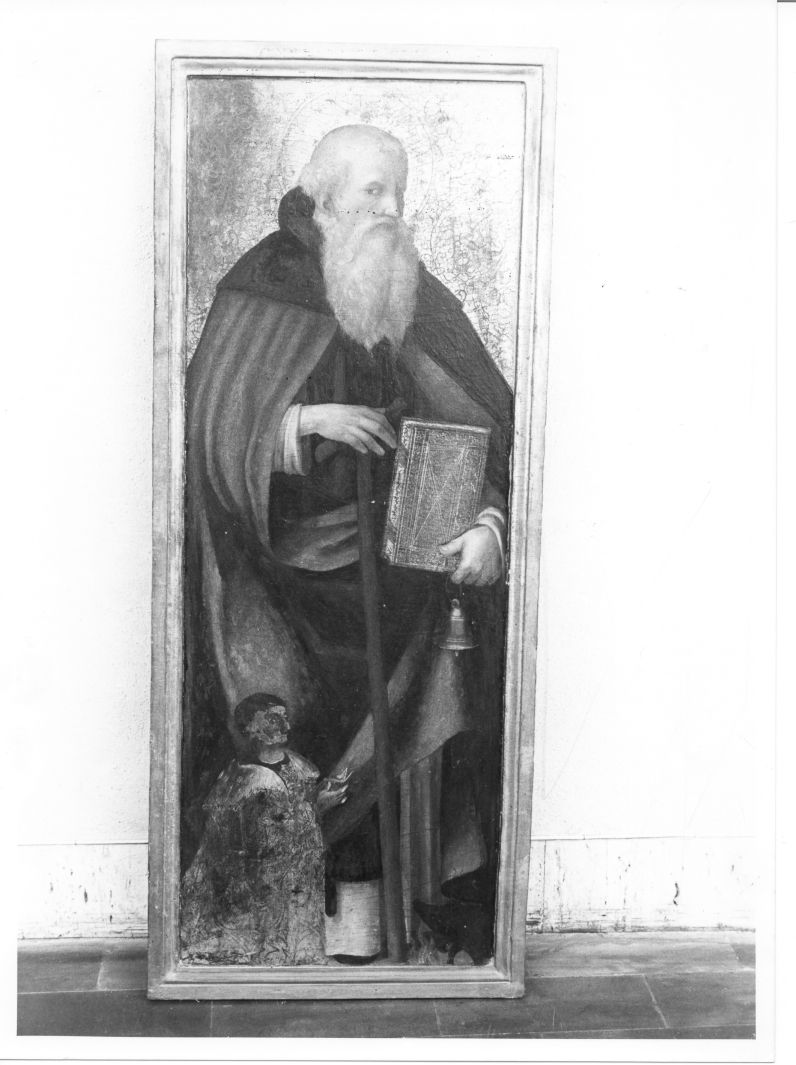 Sant'Antonio Abate (scomparto di polittico, elemento d'insieme) di Sabatini Andrea detto Andrea da Salerno (sec. XVI)