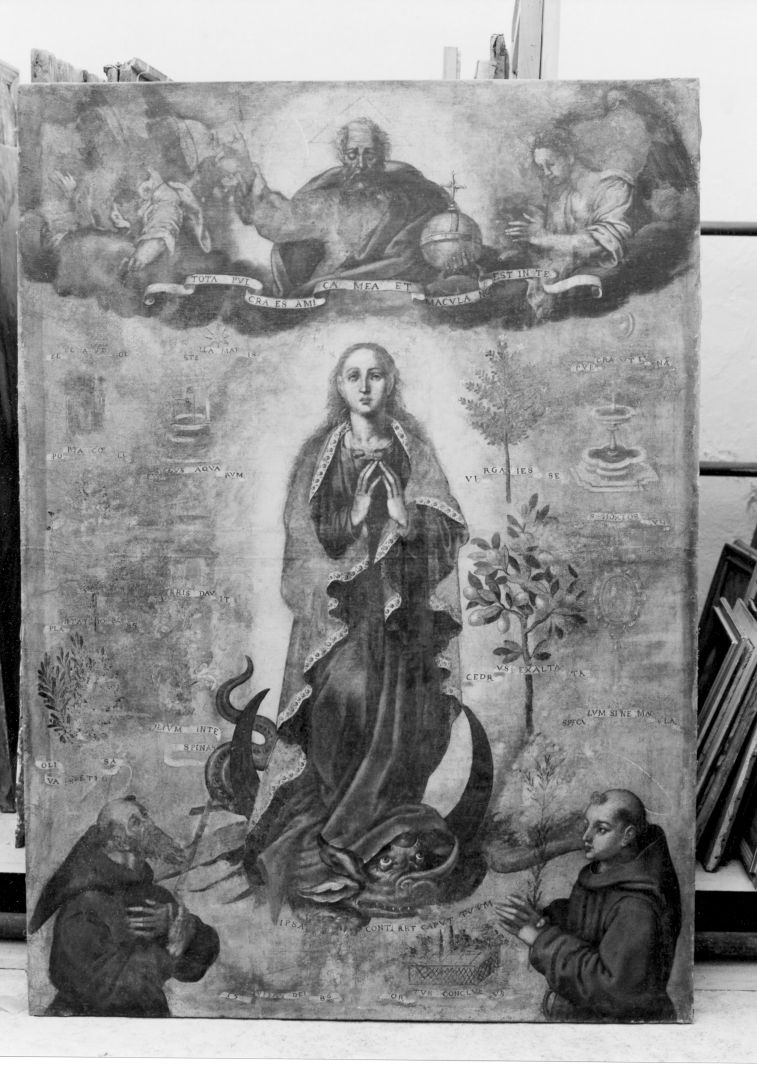 Madonna Immacolata e Santi (dipinto) - ambito campano (sec. XVI)