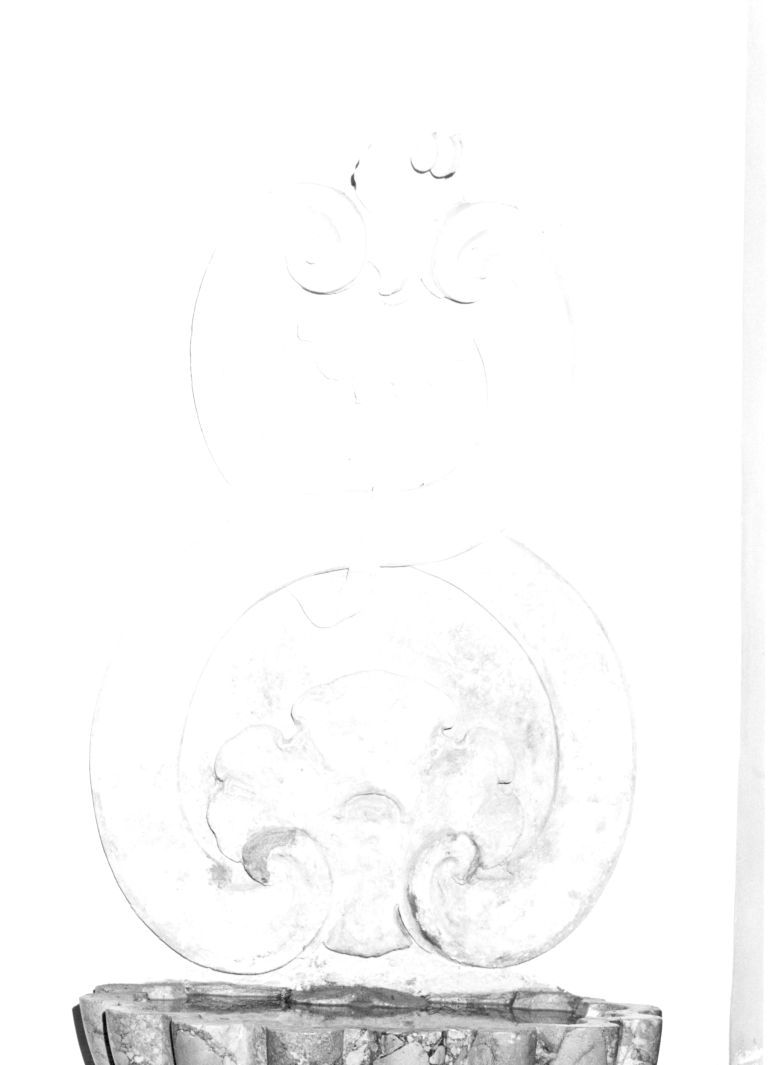 motivo decorativo a volute (decorazione plastica) - bottega campana (sec. XVIII)